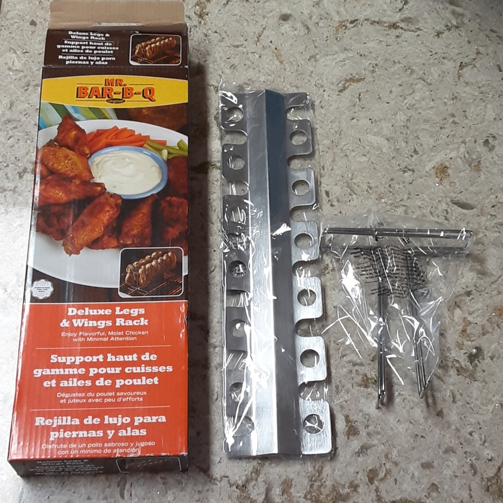 ✔️Mr Bar-B-Q original deluxe legs wings rack